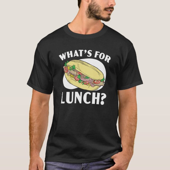 What's For Lunch Lady Cafeteria Worker Lady Cook   T Shirt (Framsida)