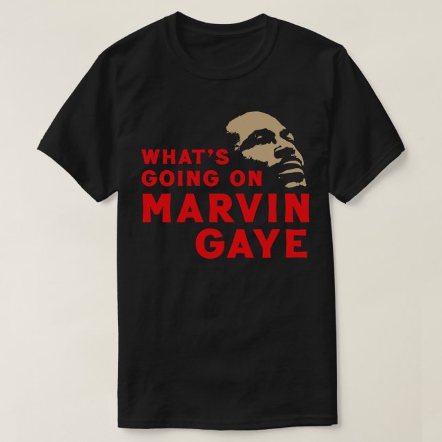 Whats Going på Marvin Gaye T Shirt (Design framsida)