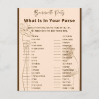 What's in Din Purse Bachelorette Party Game
