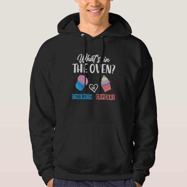 What's in the oven Stand muffin or cupcake Hoodie (Framsida)