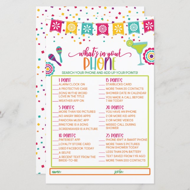 What's in Your Mobil Game - Fiesta WH (Fram/baksida)