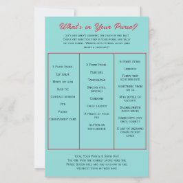 What's in Your Purse? Bachelorette Party Game