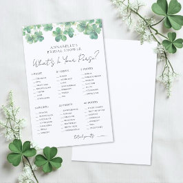 What's In Your Purse Bridal Shower Game