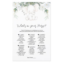 What's in your Purse Game Baby Shower Games