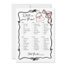 What's in Your Purse Hand plockade Bow Möhippa mat