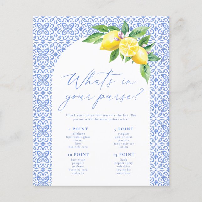 What's in Your Purse Italia Möhippa Game (Framsida)