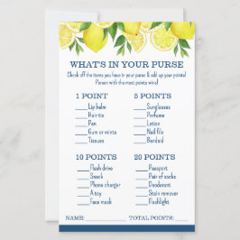 What's in Your Purse Lemon Möhippa Game