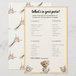 Whats in your purse? Whimsical Pajama Animals Brevpapper