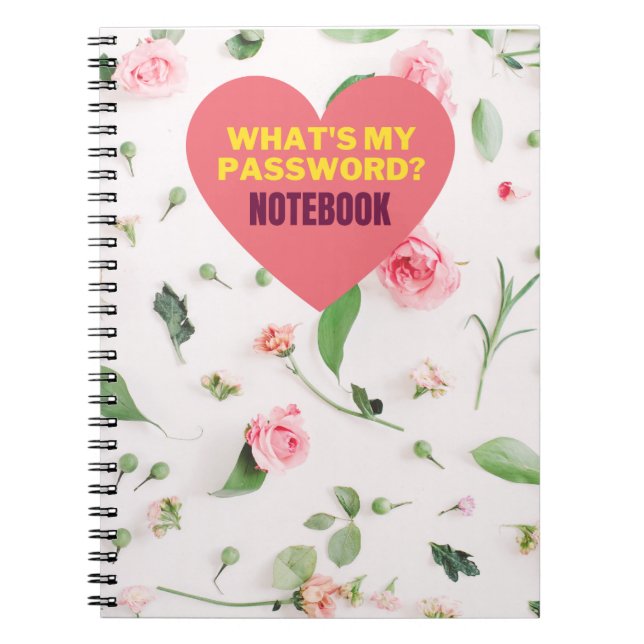What's My Password Spiral Notebook Anteckningsbok (Framsidan)