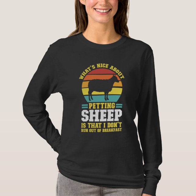 what's nice about petting sheep farming animal t shirt (Framsida)