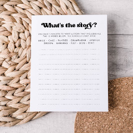 What's the Story Bridal Shower Game