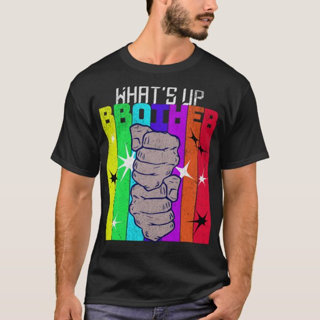 What'S Up Brother Streamer T Shirt (Framsida)