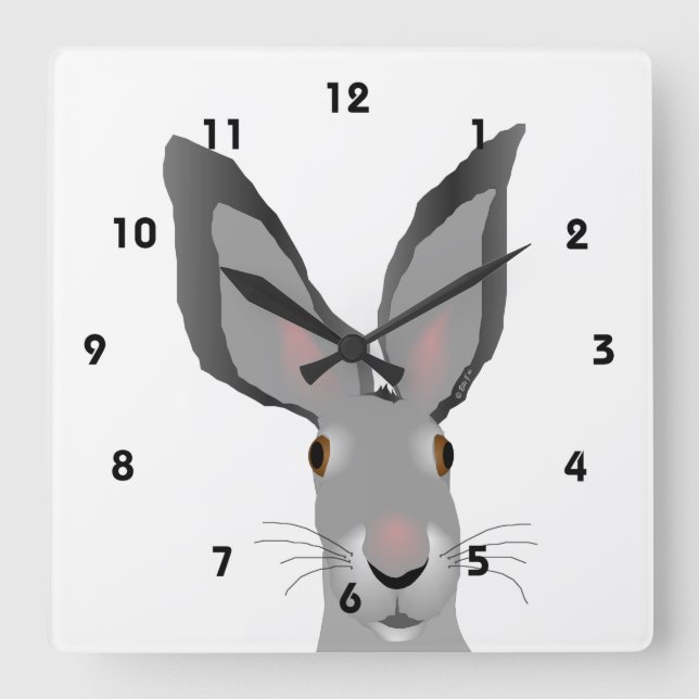 What's Up Clock Fyrkantig Klocka (Framsida)