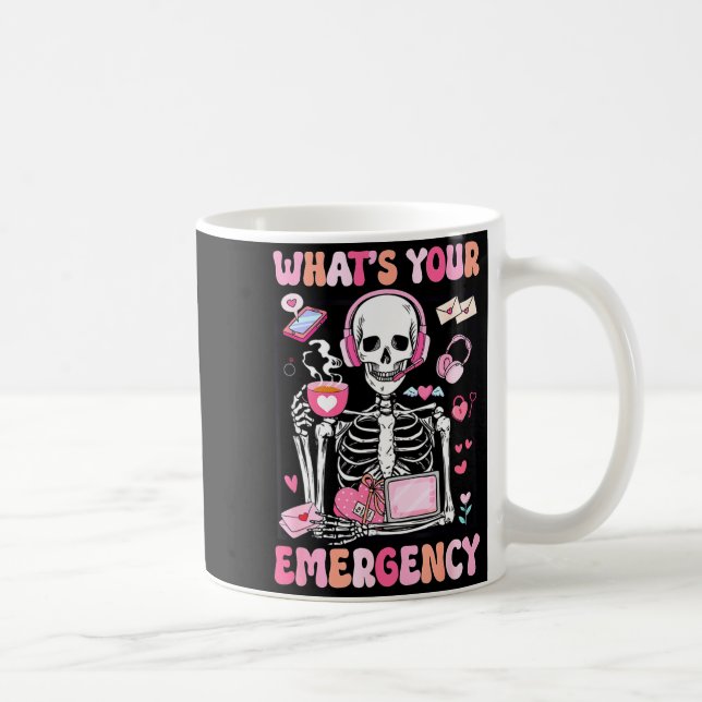 What's Your Emergency Valentines Day 911 Dispatche Kaffemugg (Höger)