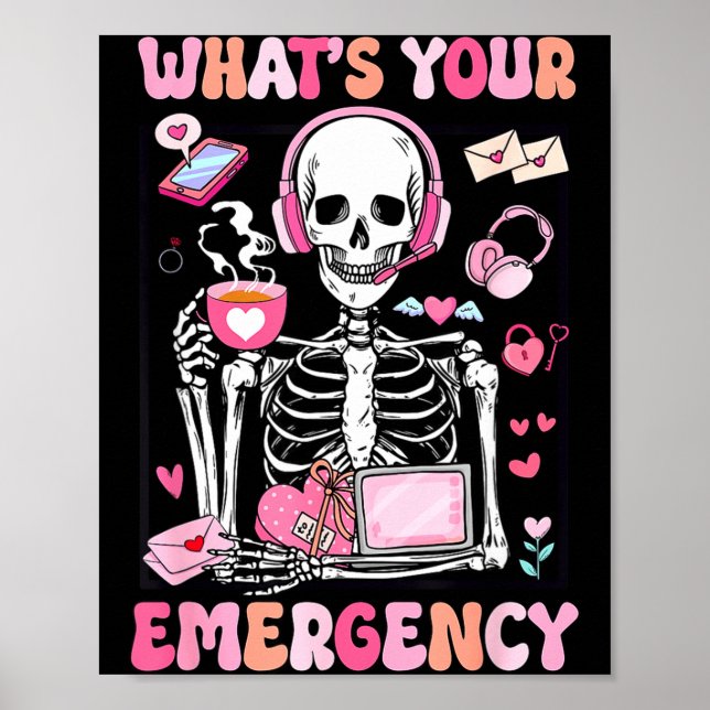 What's Your Emergency Valentines Day 911 Dispatche Poster (Framsidan)