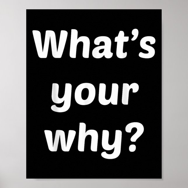 What's Your Why Insring Motivational Entrepreneur  Poster (Framsidan)