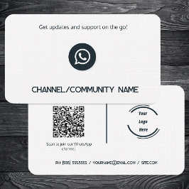 🌐 WhatsApp Channel Community-Anpassningsbarna QR Visitkort