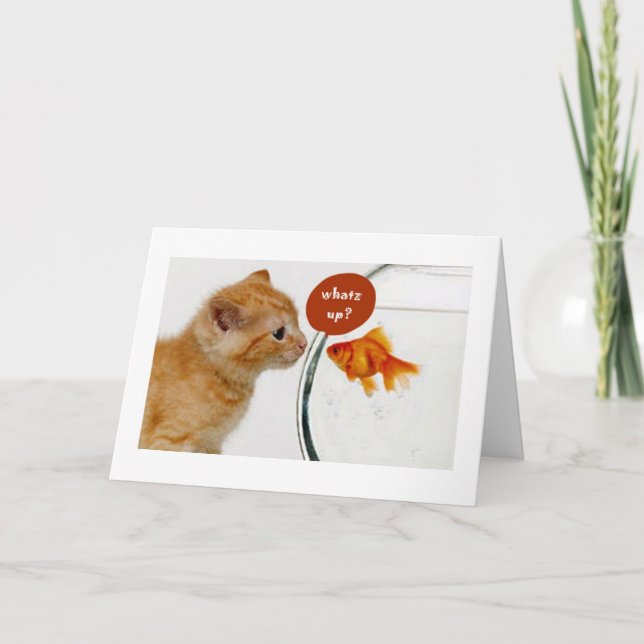 WHATZ UP-DIN AGE-21:a BIRTHDAY HUMOR Kort (Framsida)