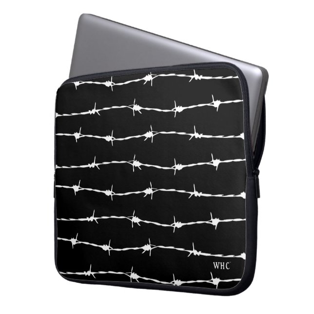 WHC - Barbed Wire Laptop sleeve (Framsidan Vänster)