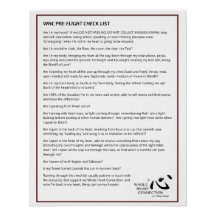 WHC-checklista Poster