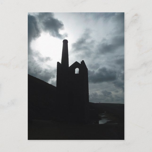 Wheal Coates Tin Mine Ruins Cornwall England Vykort (Framsida)