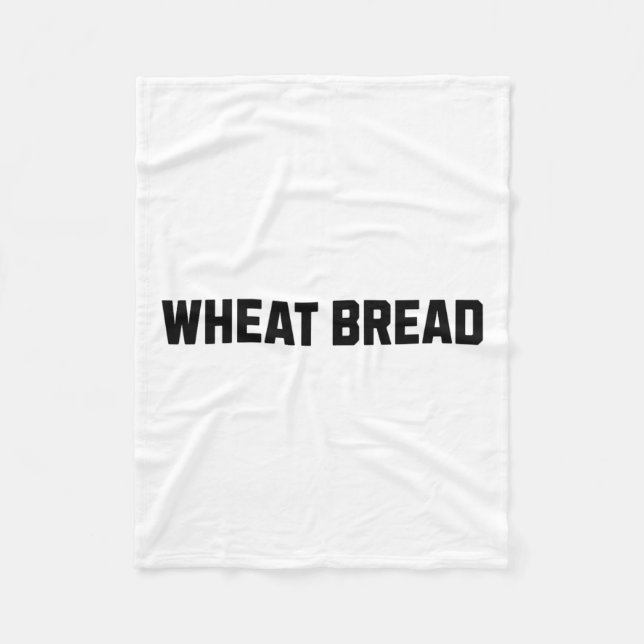 Wheat Bread Funny Costume Halloween Fleecefilt (Framsidan)