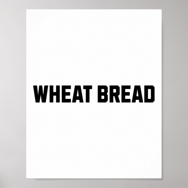 Wheat Bread Funny Costume Halloween Poster (Framsidan)