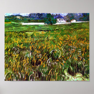 Wheat Fält Auvers, White House Van Gogh Fine Art Poster