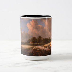 Wheat Fält av van Ruisdael: Två-Tonad Mugg