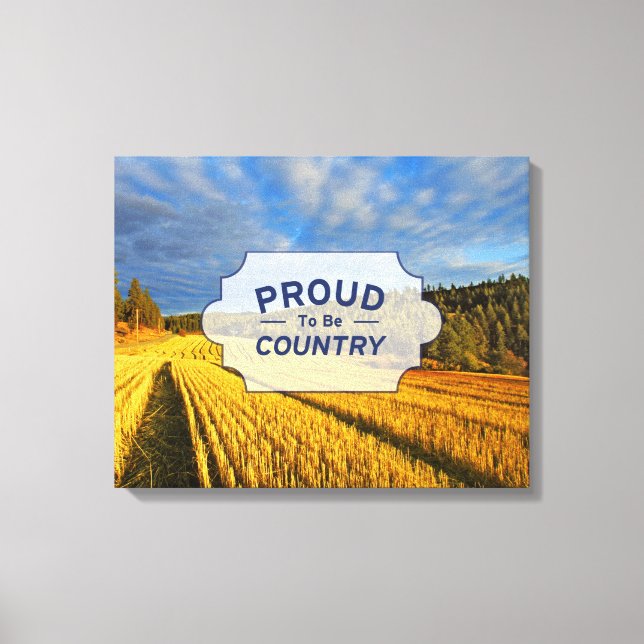 Wheat Fält efter skörd Canvastryck (Framsida)