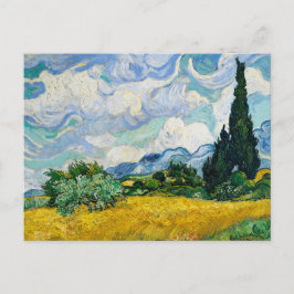 Wheat Fält med Cypresses 1889, Vincent Van Gogh Vykort