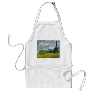 Wheat Fält med Cypresses av Vincent van Gogh Förkläde
