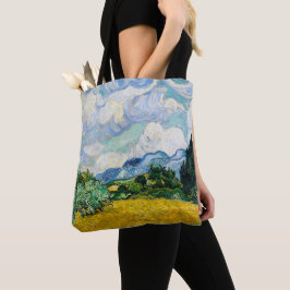 Wheat Fält med Cypresses av Vincent Van Gogh Tygkasse