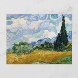 Wheat Fält med Cypresses-inbjudan Inbjudningar