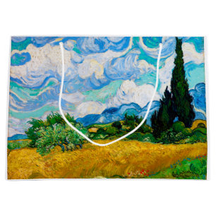 Wheat Fält med Cypresses, Van Gogh