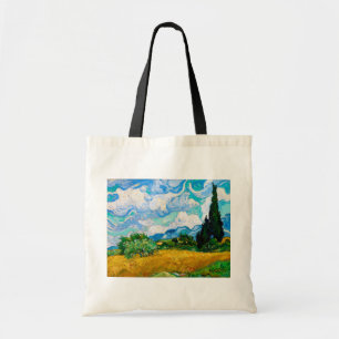 Wheat Fält med Cypresses, Van Gogh Tygkasse
