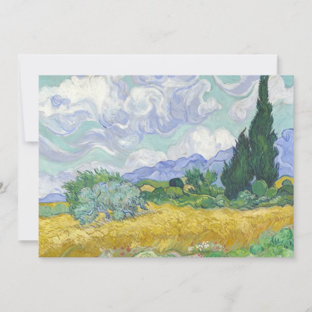 Wheat Fält med Cypresses | Vincent van Gogh (Framsida)