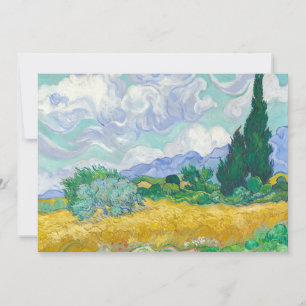 Wheat Fält med Cypresses Vincent van Gogh