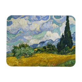 Wheat Fält med Cypresses, Vincent van Gogh Magnet