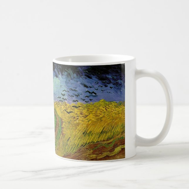 Wheat Fält med Kråka Kaffemugg (Höger)