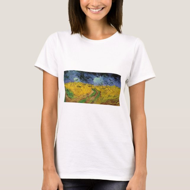 Wheat Fält med Kråka Tee Shirt (Framsida)