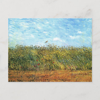 Wheat Fält med Lark, Van Gogh Fine Art Vykort