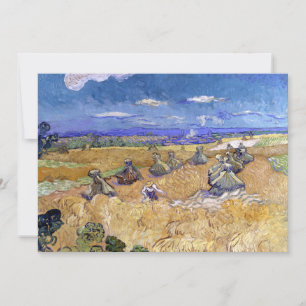 Wheat Fält med Reaper Vincent van Gogh
