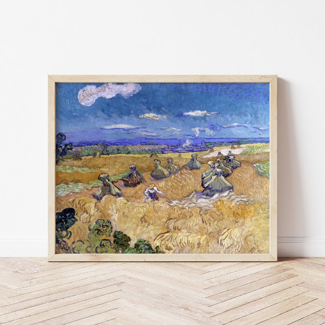 Wheat Fält med Reaper | Vincent van Gogh Poster (Skapare uppladdad)