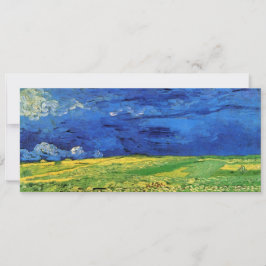 Wheat Fält under Clouded Himlar av Vincent van Gog