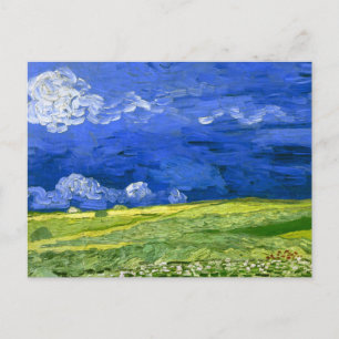 Wheat Fält under mold Himlar Van Gogh Fine Art Vykort