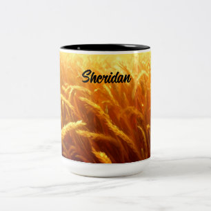 Wheat Fält under sommaren Två-Tonad Mugg