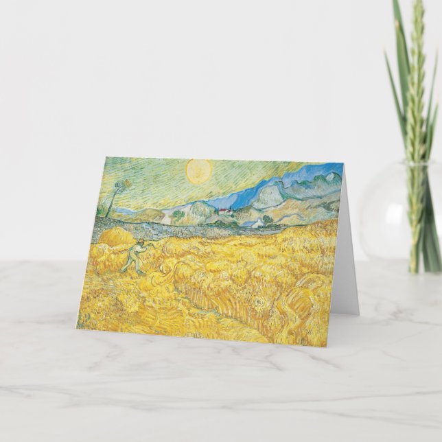 Wheat Fält | Vincent van Gogh Kort (Framsida)
