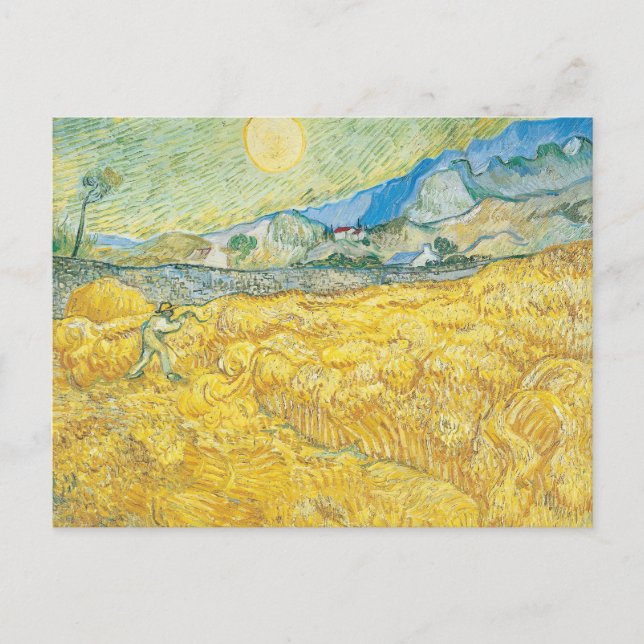 Wheat Fält | Vincent van Gogh Vykort (Framsida)