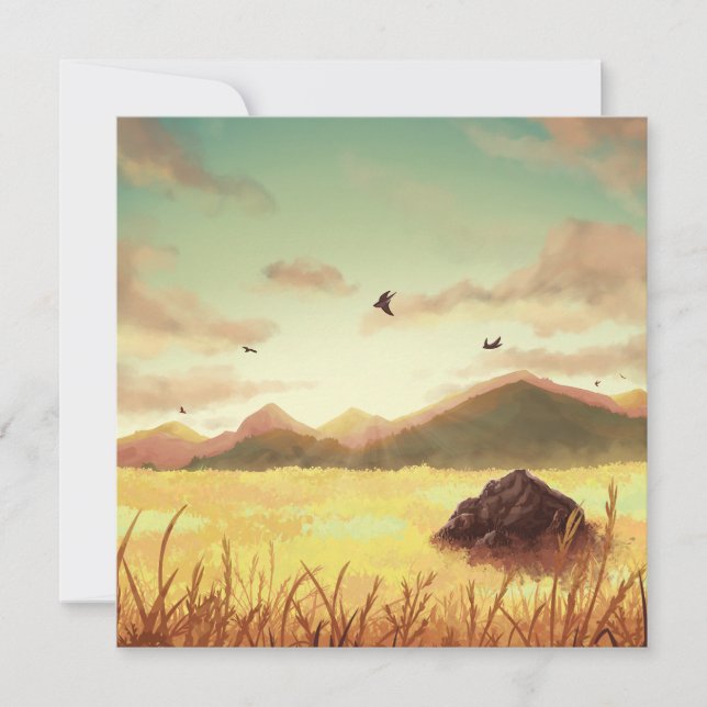 Wheat fields at sunrise (Framsida)